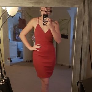 Blood orange cocktail dress